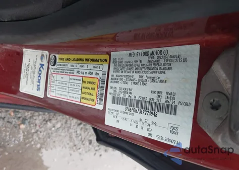 2014 Ford Fusion Se from USA, damaged, VIN 3FA6P0H73ER224948